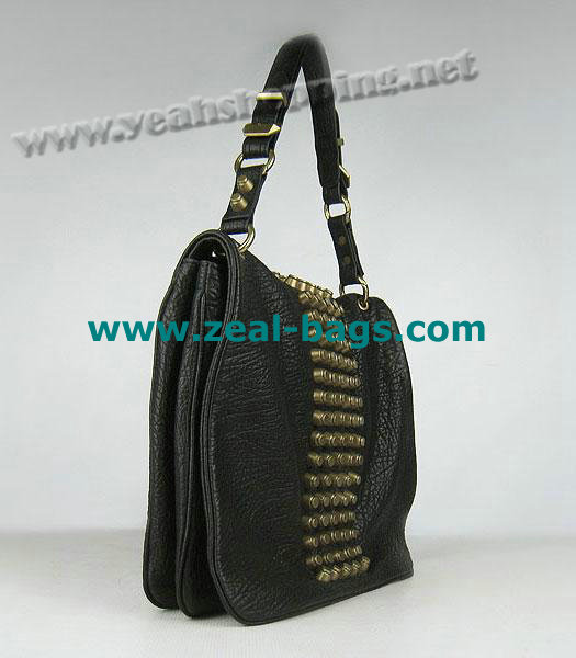 AAA Replica Alexander Wang Flap Studded Bag Black Lambskin